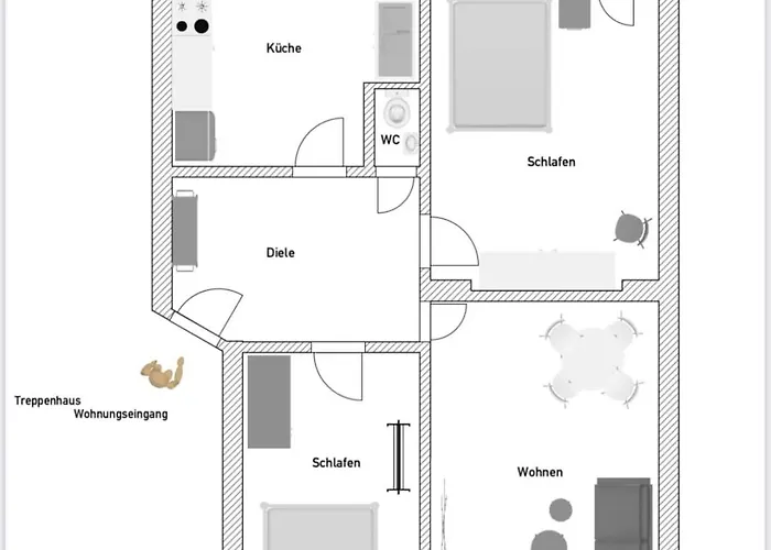 Modernes Am Zoo 公寓